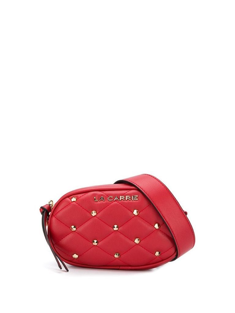 La Carrie diamond quilt belt bag - Red