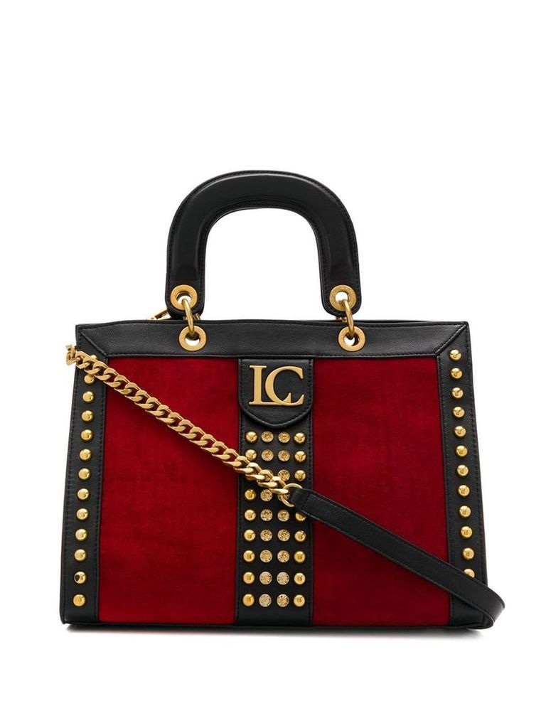 La Carrie studded tote bag - Red