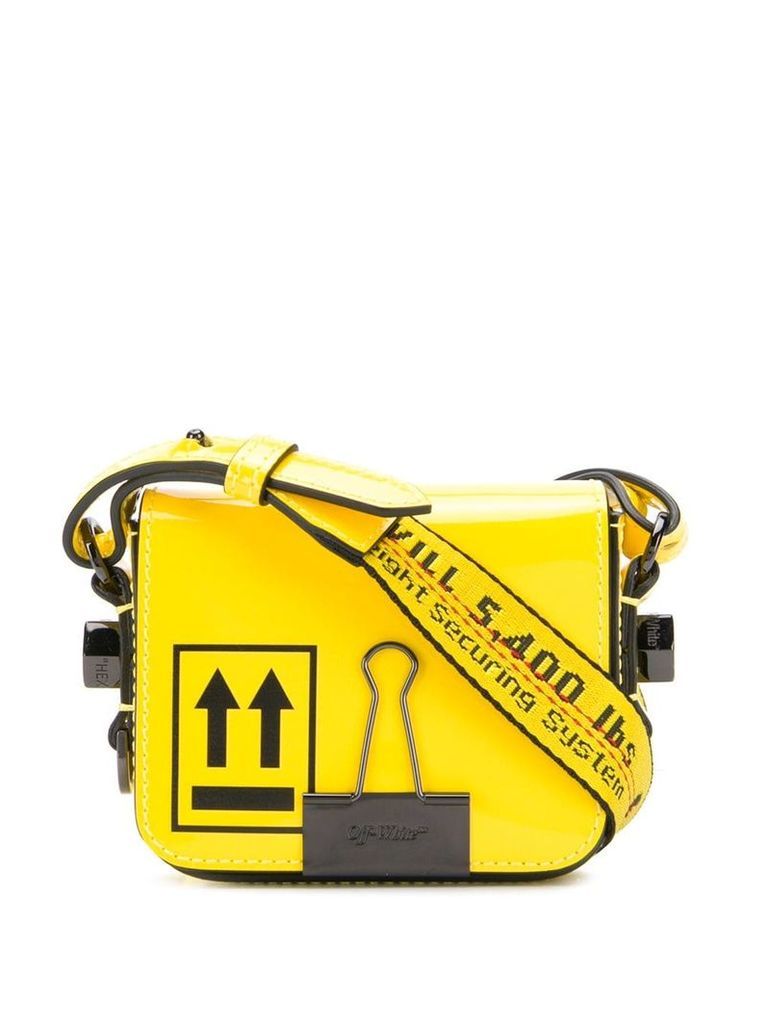 Off-White baby binder clip bag - Yellow