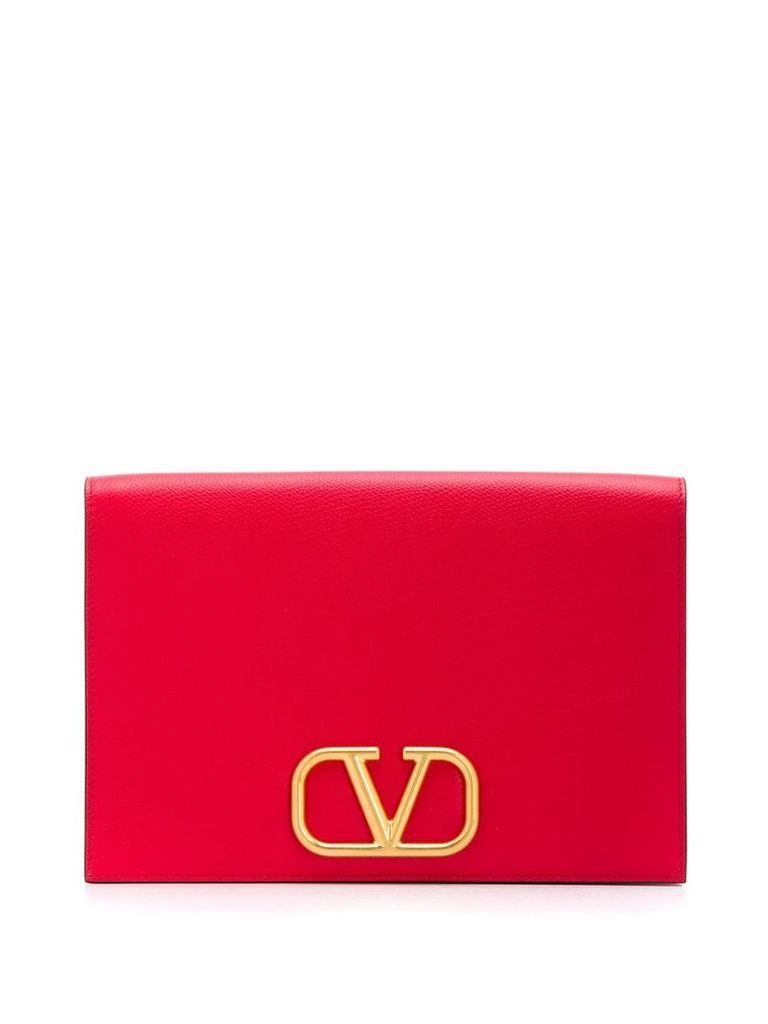 Valentino Garavani VLOGO clutch bag - Red