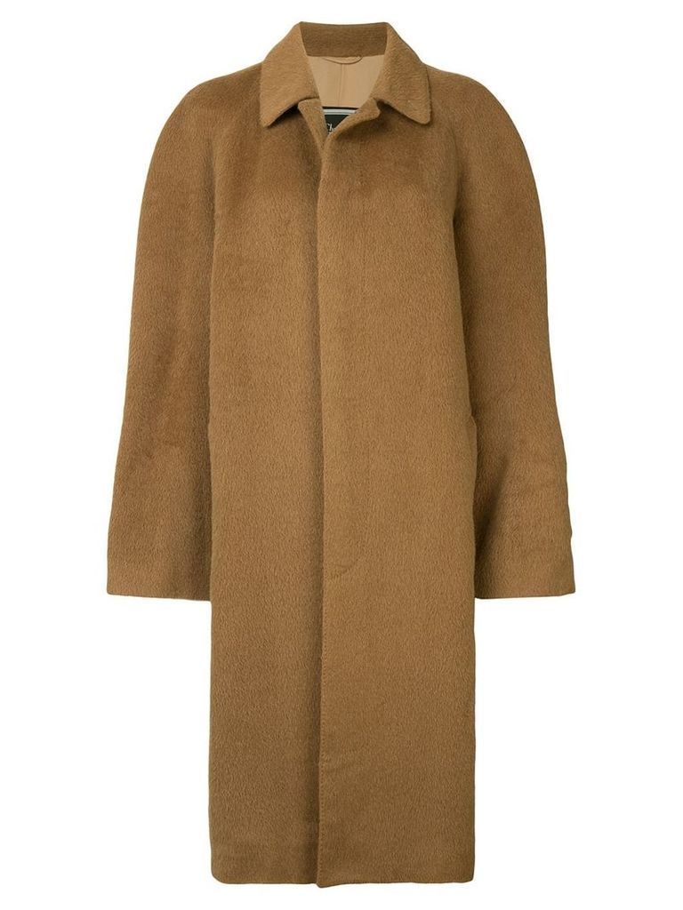 Christian Dior pre-owned single breasted coat - Brown
