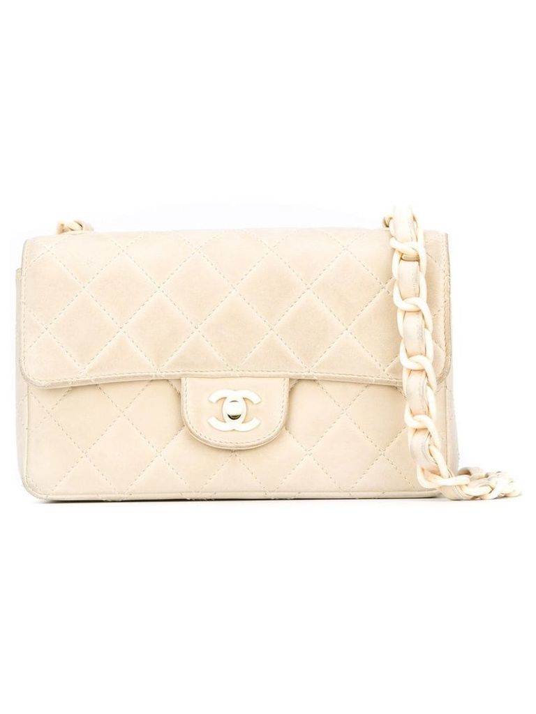 Chanel Pre-Owned quilted shoulder bag - NEUTRALS