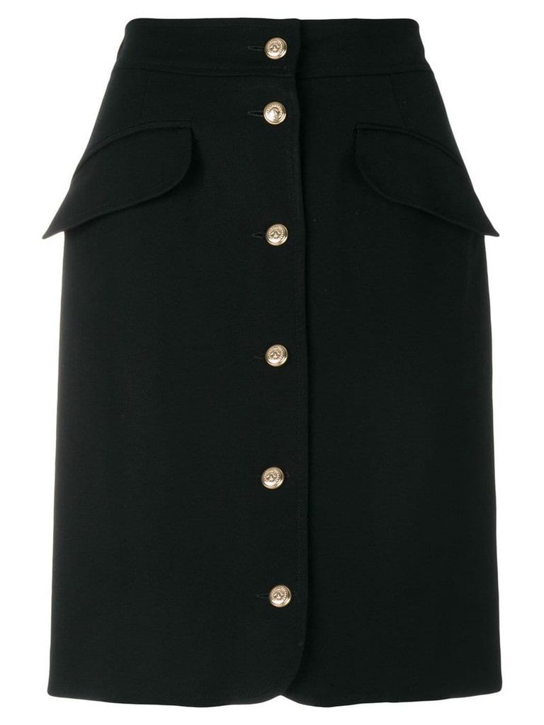 Moschino Pre-Owned buttoned skirt - Black