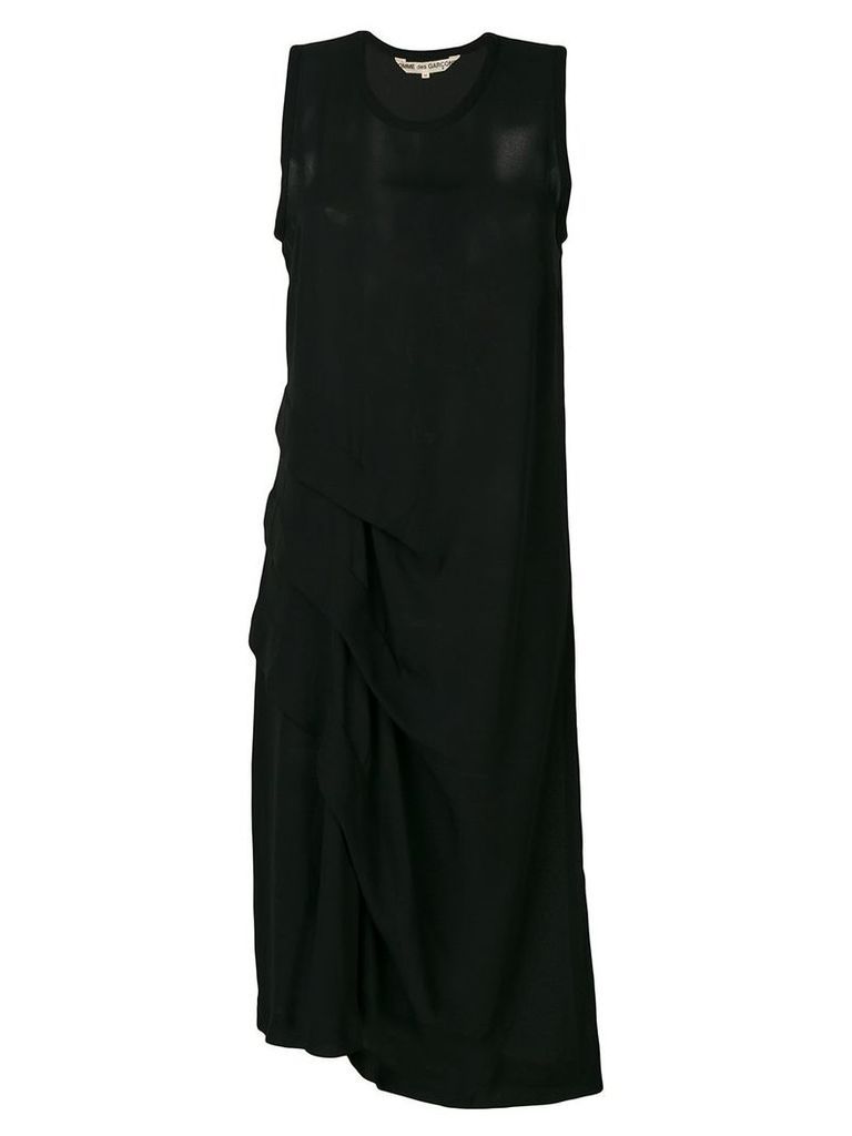 Comme Des Garçons Pre-Owned draped sleeveless dress - Black