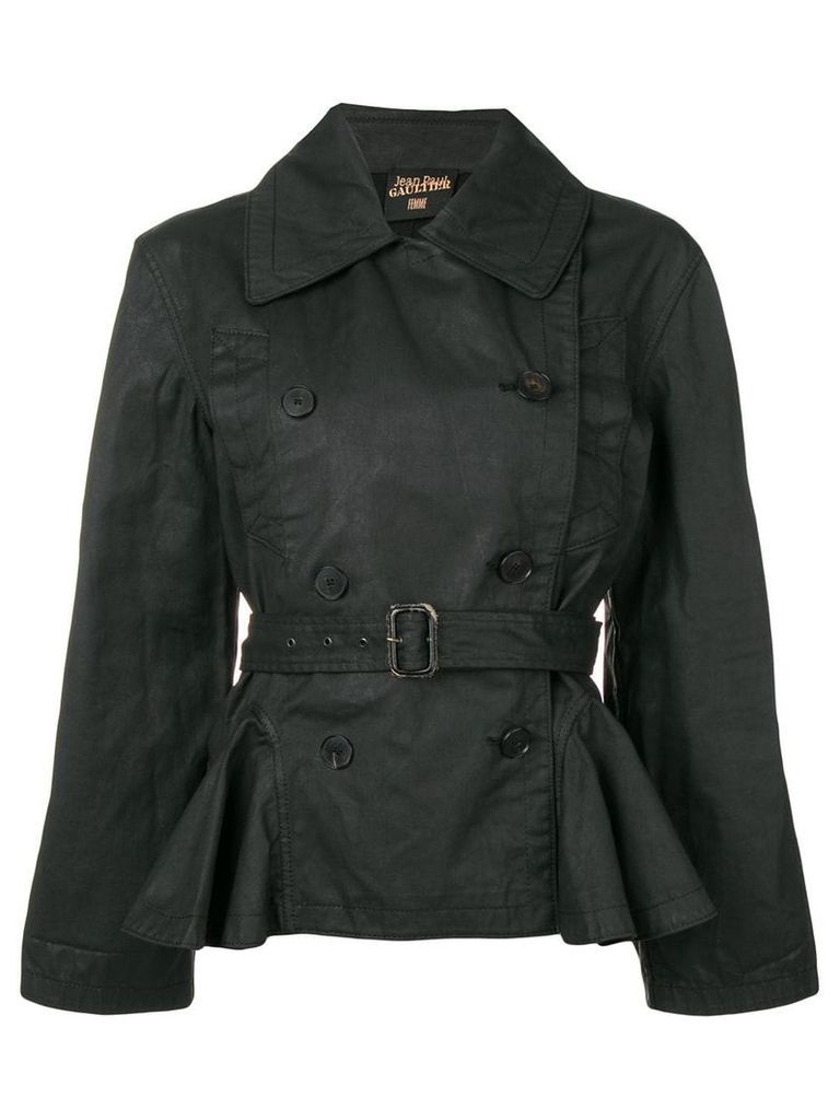 Jean Paul Gaultier Pre-Owned 1990's belted jacket - Black
