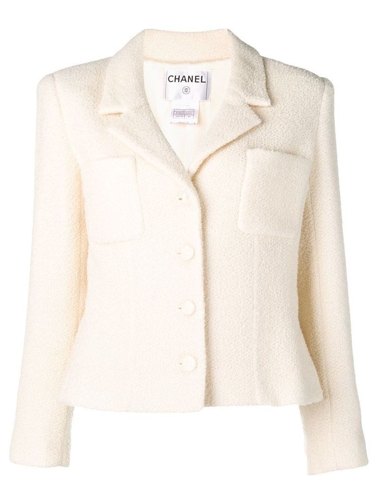 Chanel Pre-Owned single breasted blazer - White