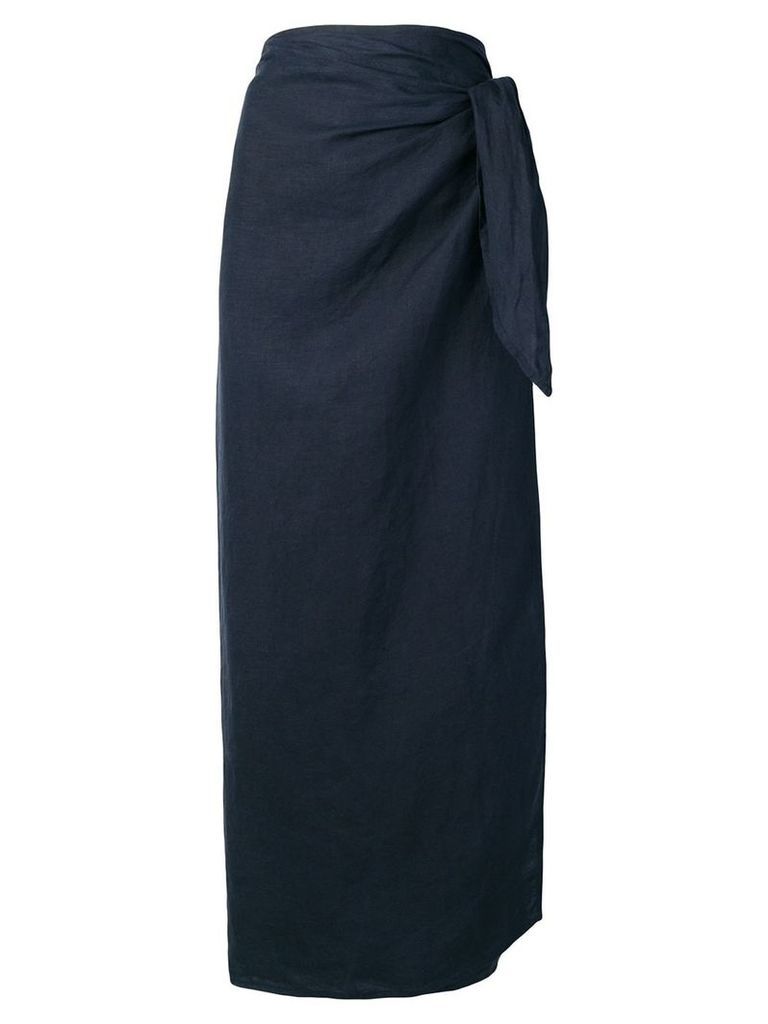 Jil Sander Pre-Owned tied knot skirt - Blue