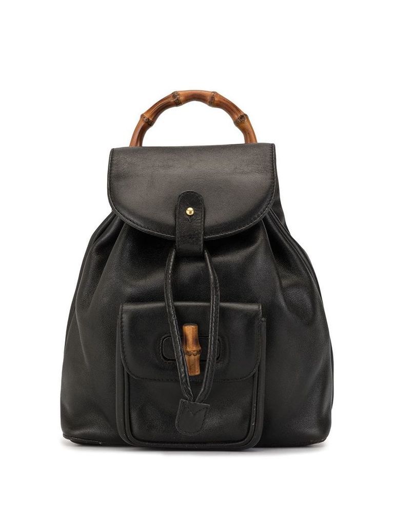 Gucci Pre-Owned Bamboo Line mini rucksack - Black