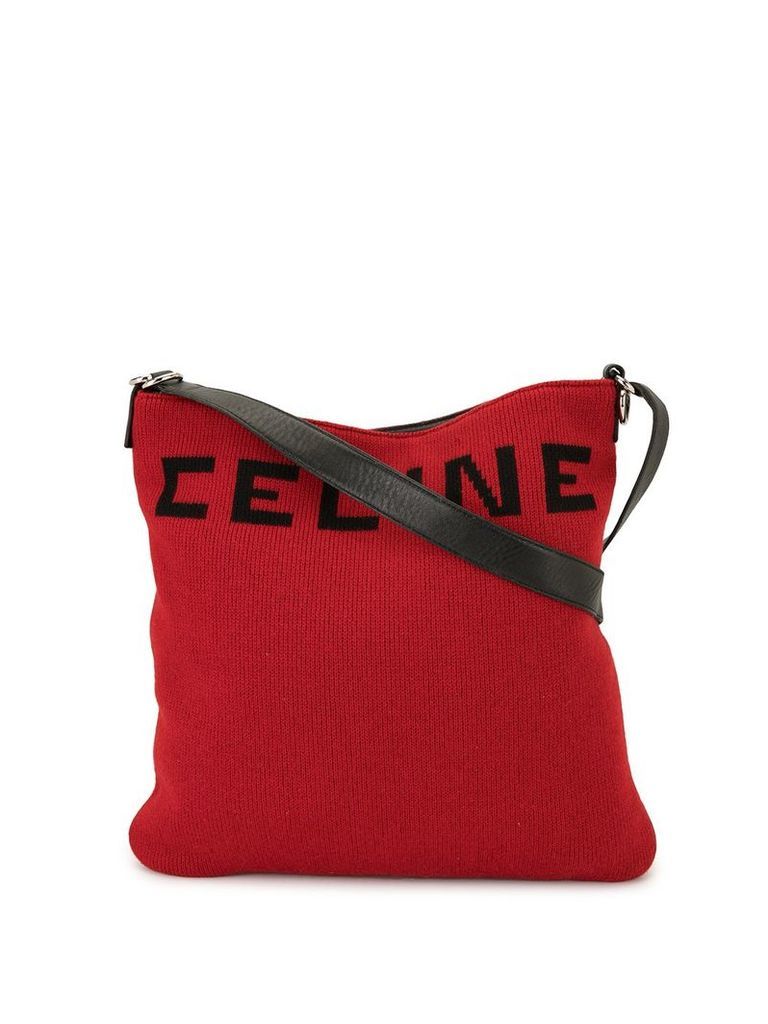 Céline Pre-Owned logo printed shoulder bag - Red