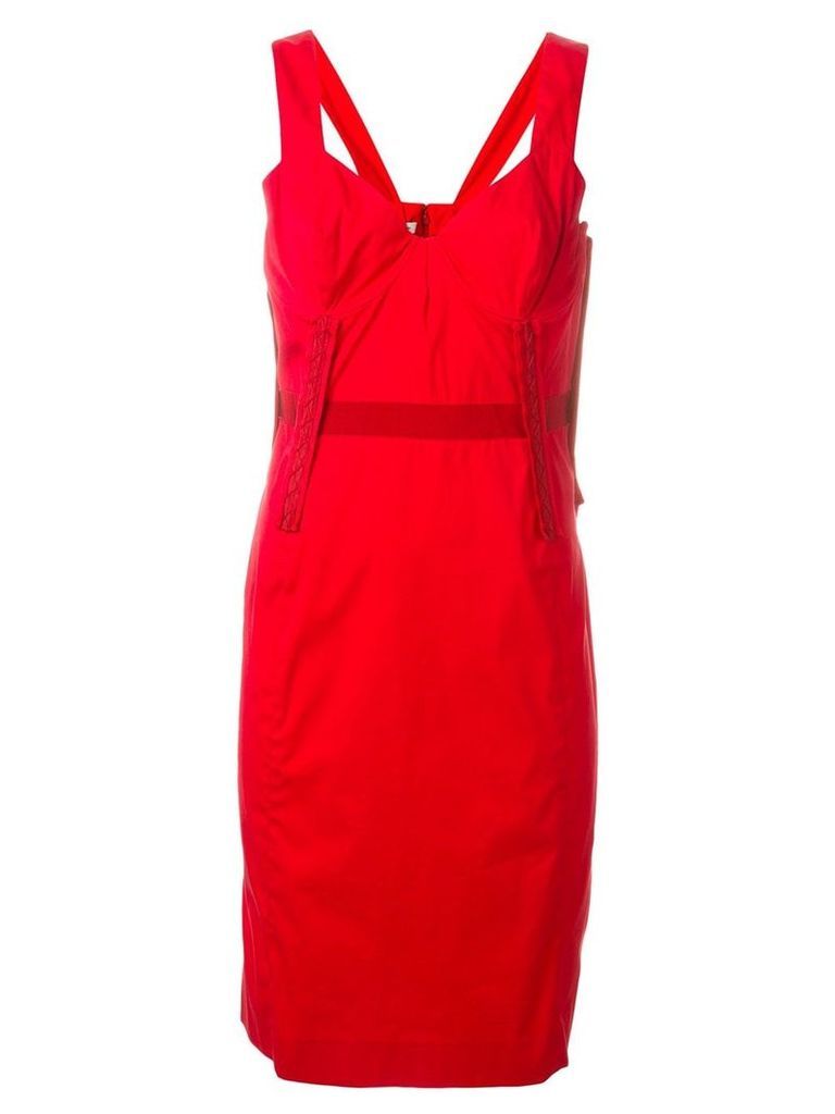 Prada Pre-Owned fitted dress - Red