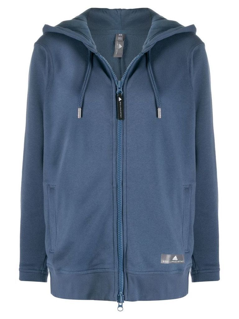 adidas by Stella McCartney Ess zip front hoodie - Blue