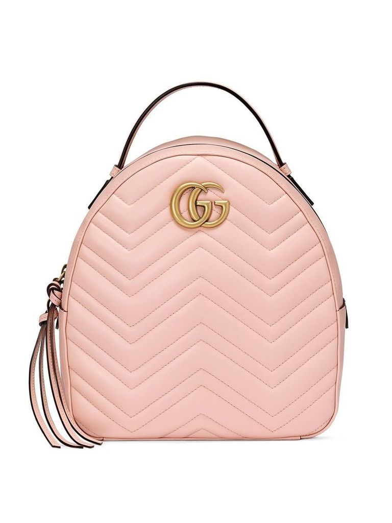 Gucci Pink GG Marmont leather backpack