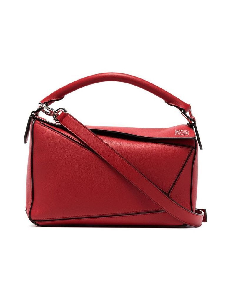 Loewe small Puzzle shoulder bag - Red