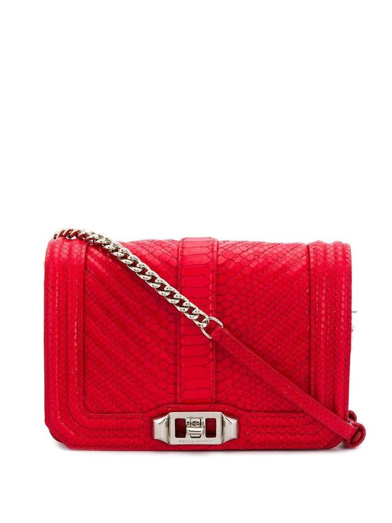 Rebecca Minkoff love rectangle satchel bag - Red