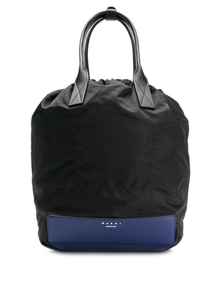Marni top-handle drawstring backpack - Black