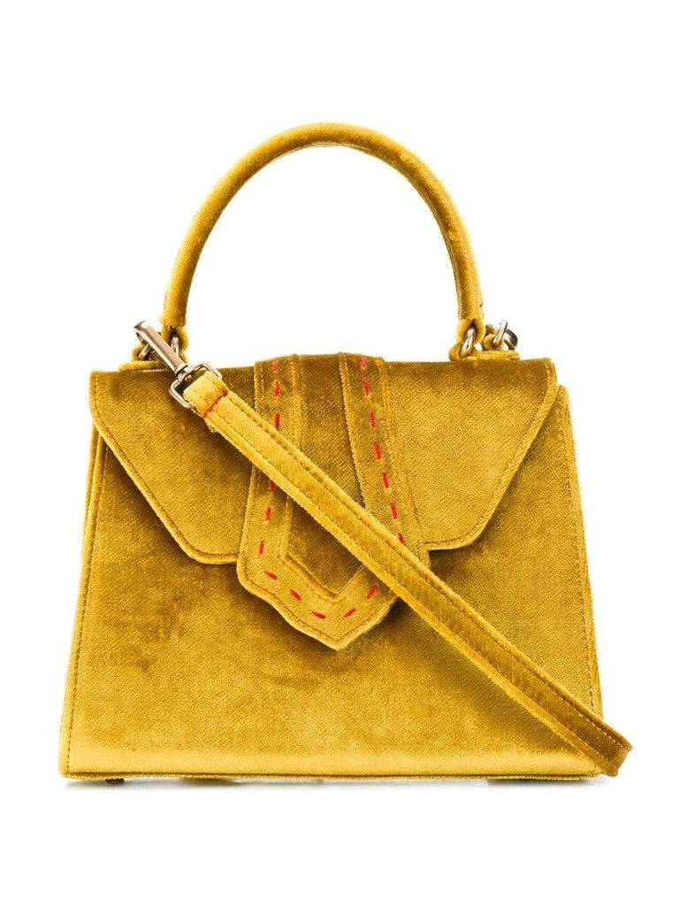 Mehry Mu velvet structured tote - Yellow