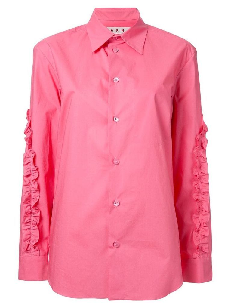 Marni ruffled shirt - Pink