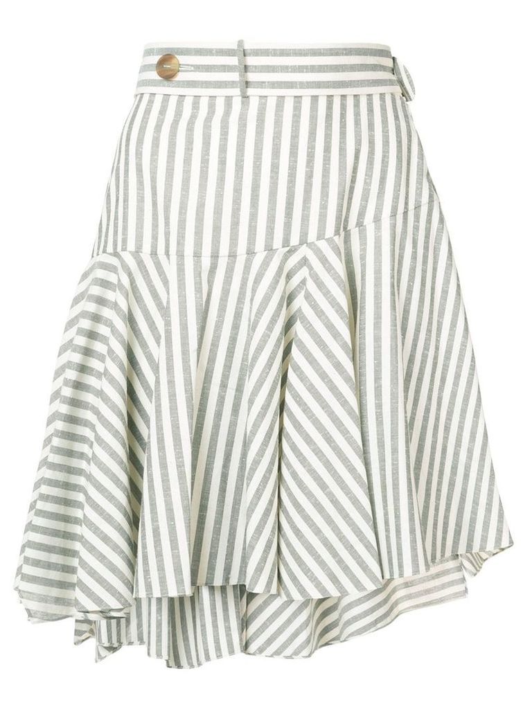 Loewe striped skater skirt - White