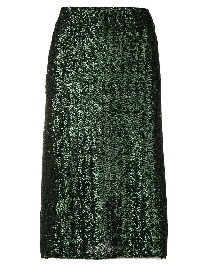 Gianluca Capannolo sequin embroidered skirt - Green