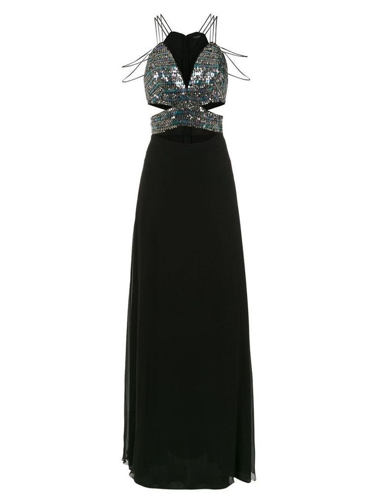 Tufi Duek embellished long dress - Black