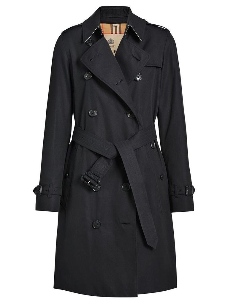 Burberry The Kensington Heritage Trench Coat - Blue