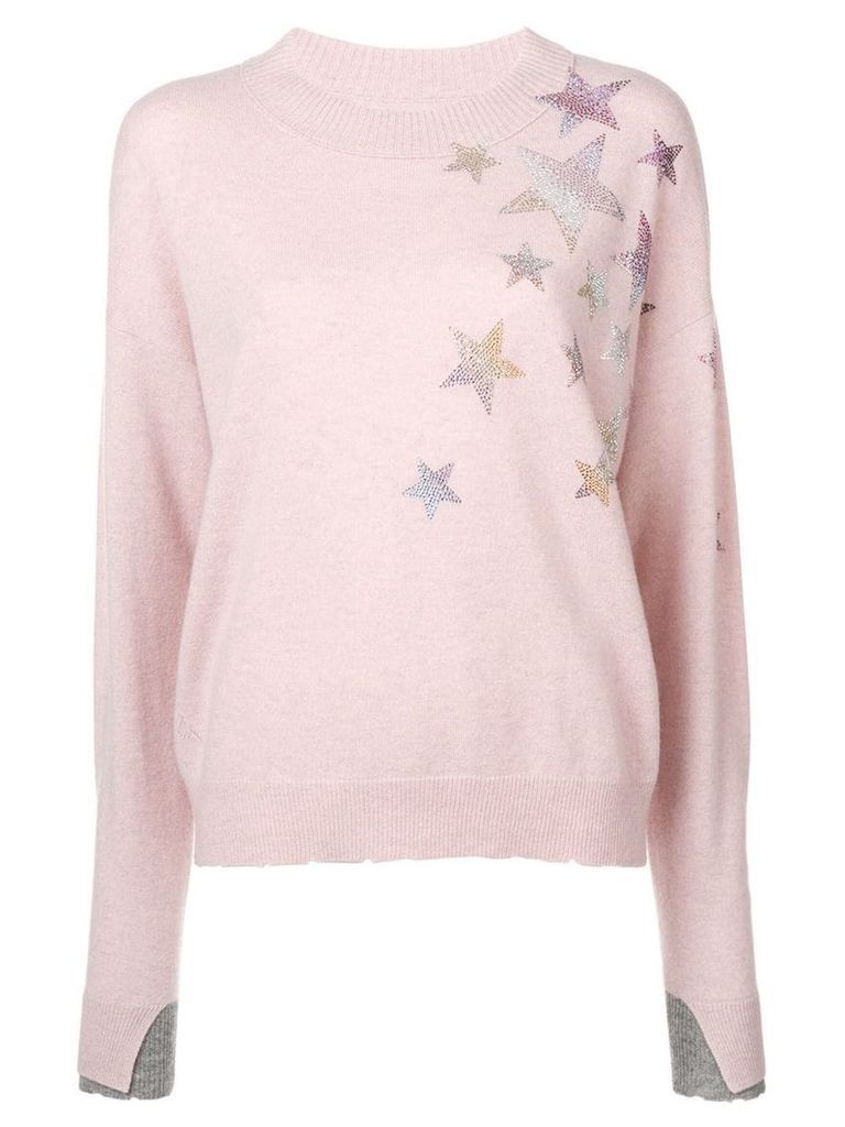 Zadig & Voltaire gaby star patch pullover - Pink