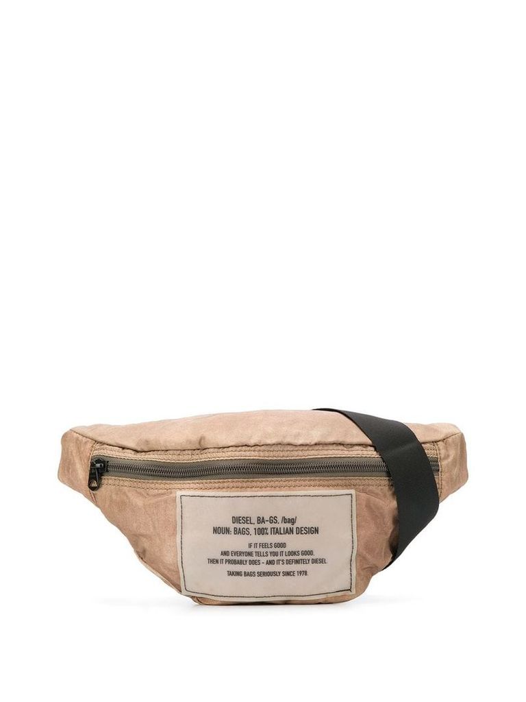 Diesel packable belt bag - NEUTRALS