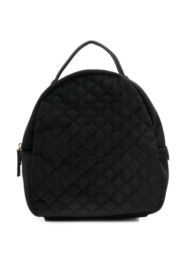 Tosca Blu quilted small backpack - Black