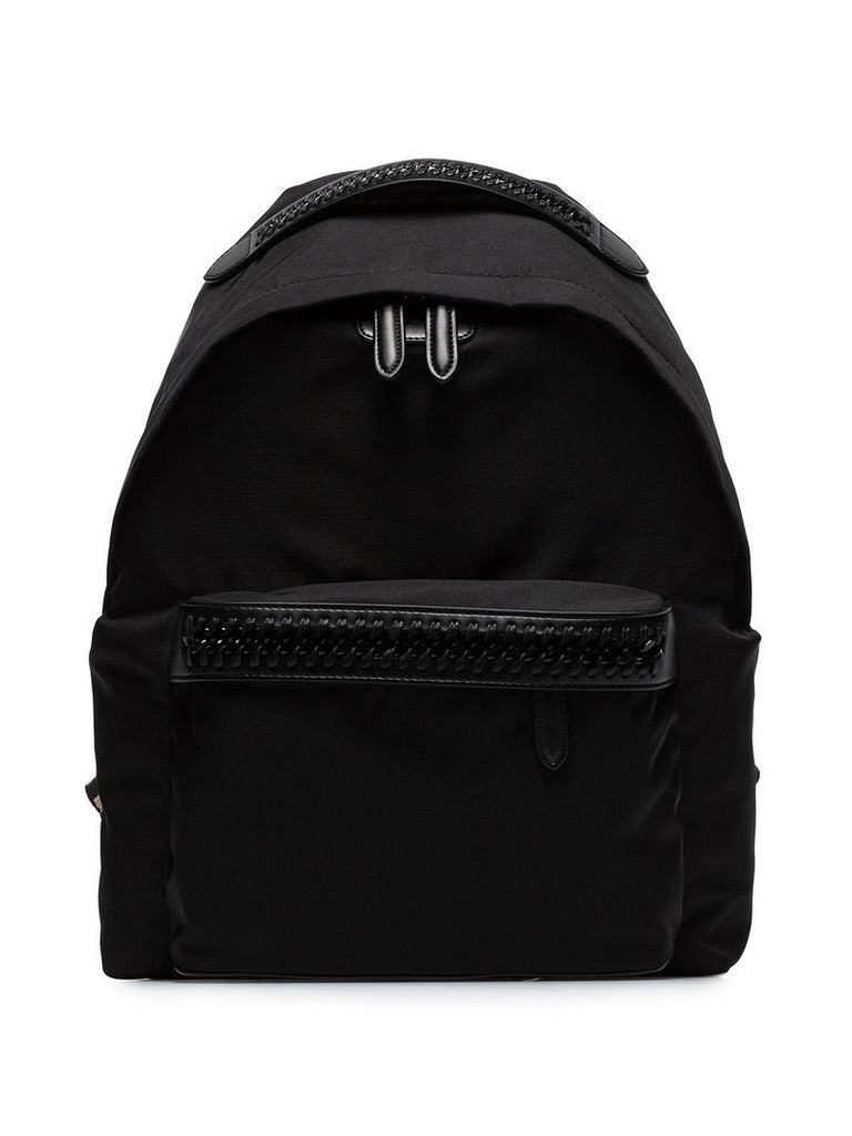 Stella McCartney logo strap backpack - Black
