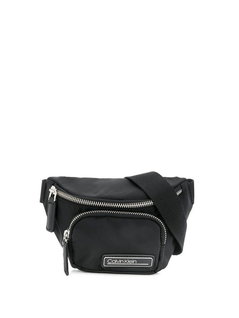 Calvin Klein leather trim belt bag - Black