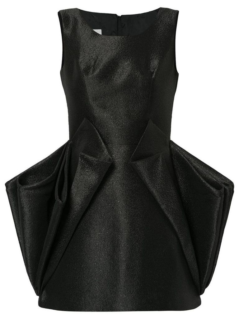 Isabel Sanchis geometric fitted dress - Black