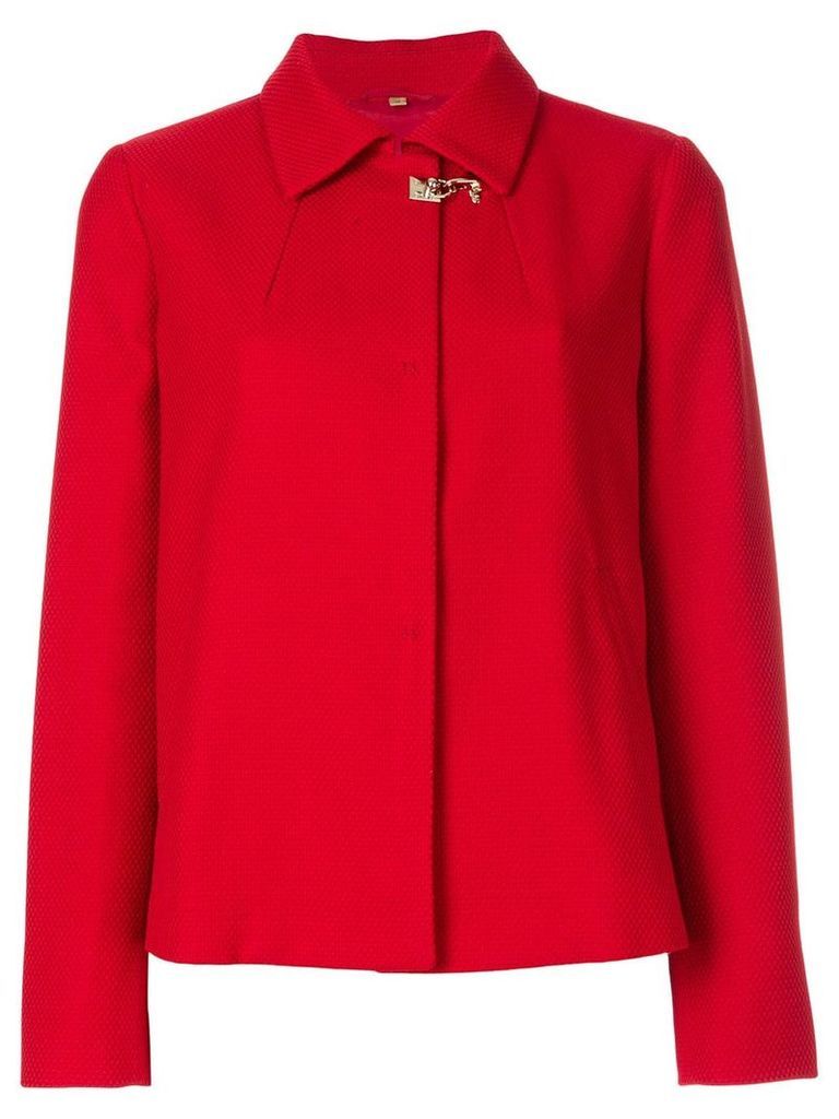 Fay rear pleat short jacket - Red