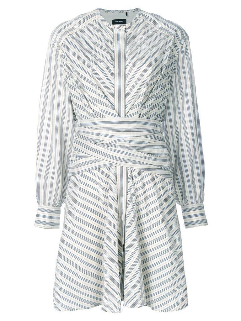 Isabel Marant striped Victoria dress - White