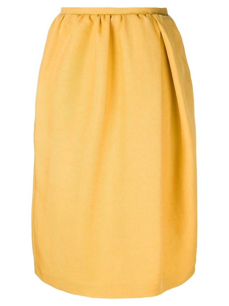 Rochas gathered waist skirt - Yellow