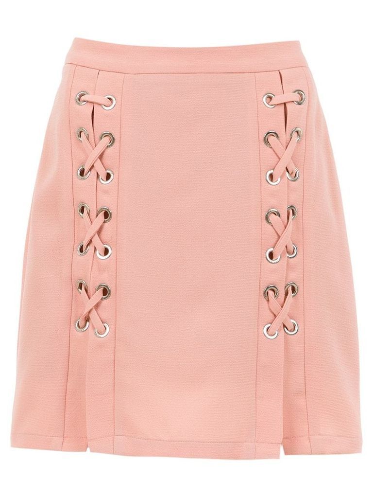 Olympiah lace up Messina skirt - NEUTRALS