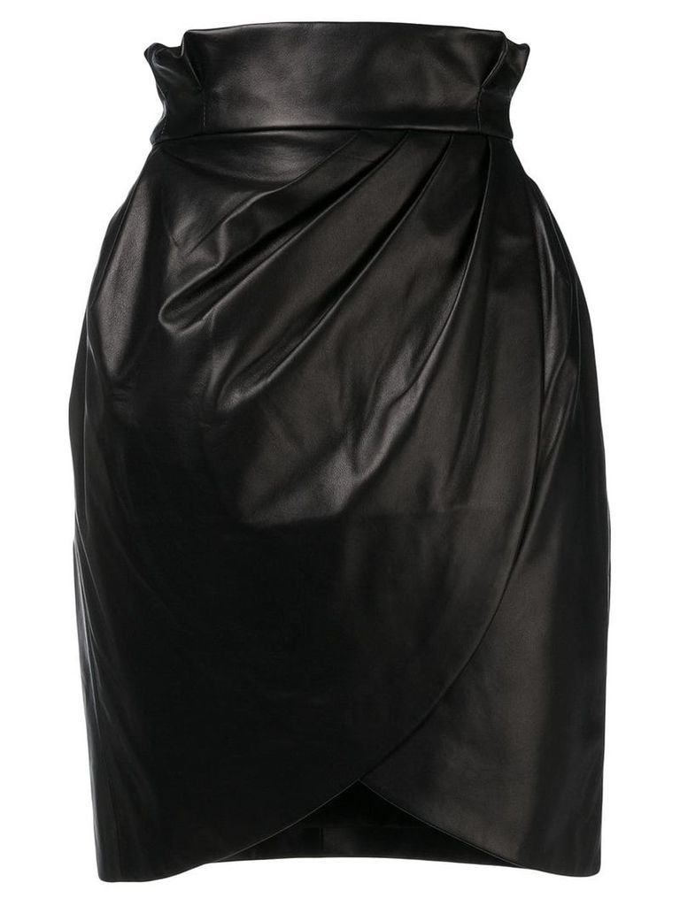 Versace high-waist wrap skirt - Black
