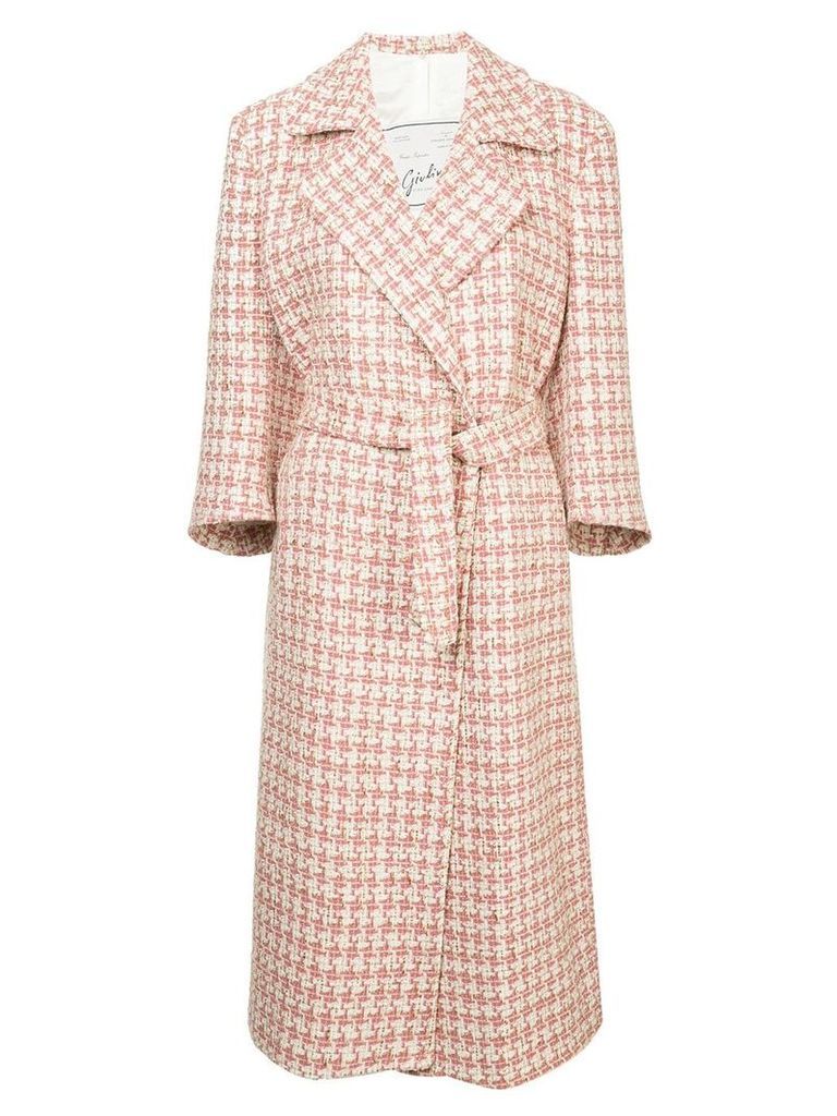Giuliva Heritage Collection belted long coat - PINK