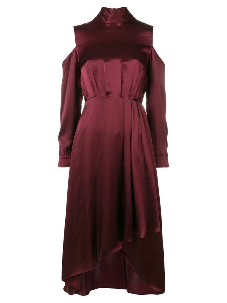 DVF Diane von Furstenberg cold shoulder midi dress - Red