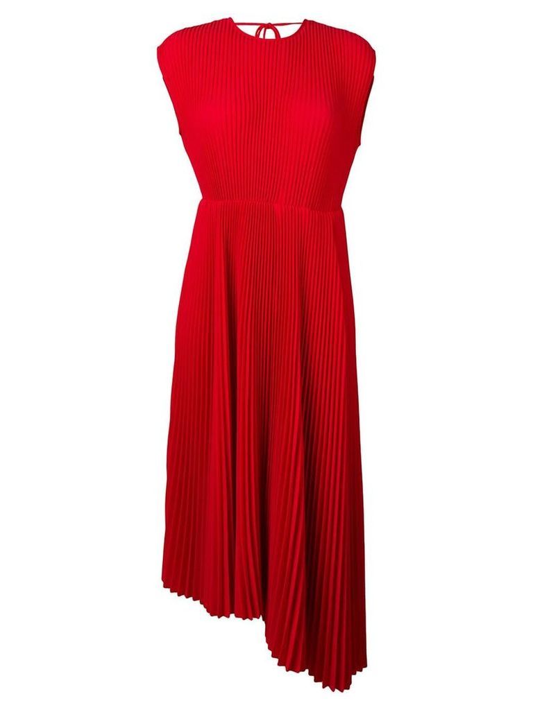 MSGM micro pleated midi dress - Red