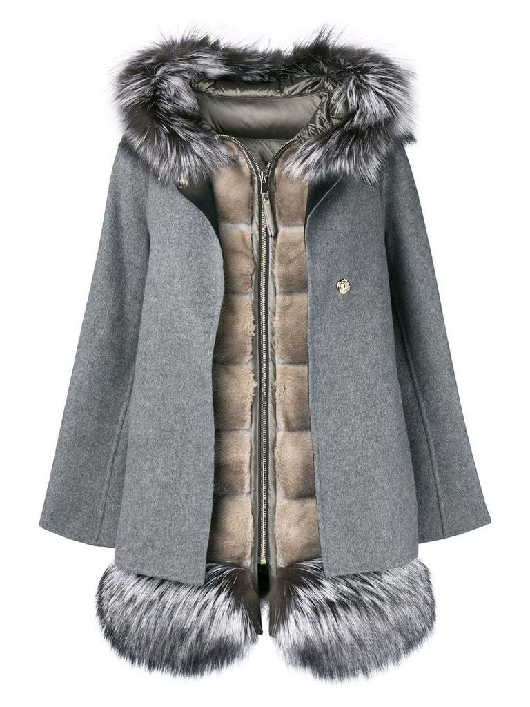 Cara Mila Aurora gilet coat set - Grey