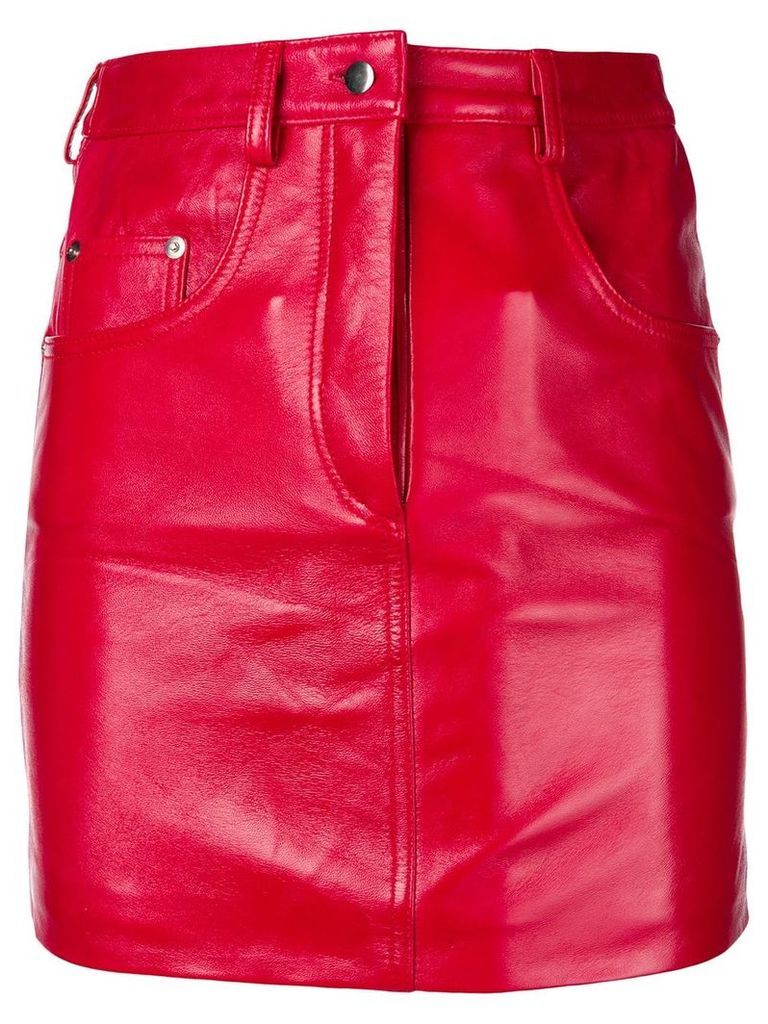 Manokhi straight mini skirt - Red