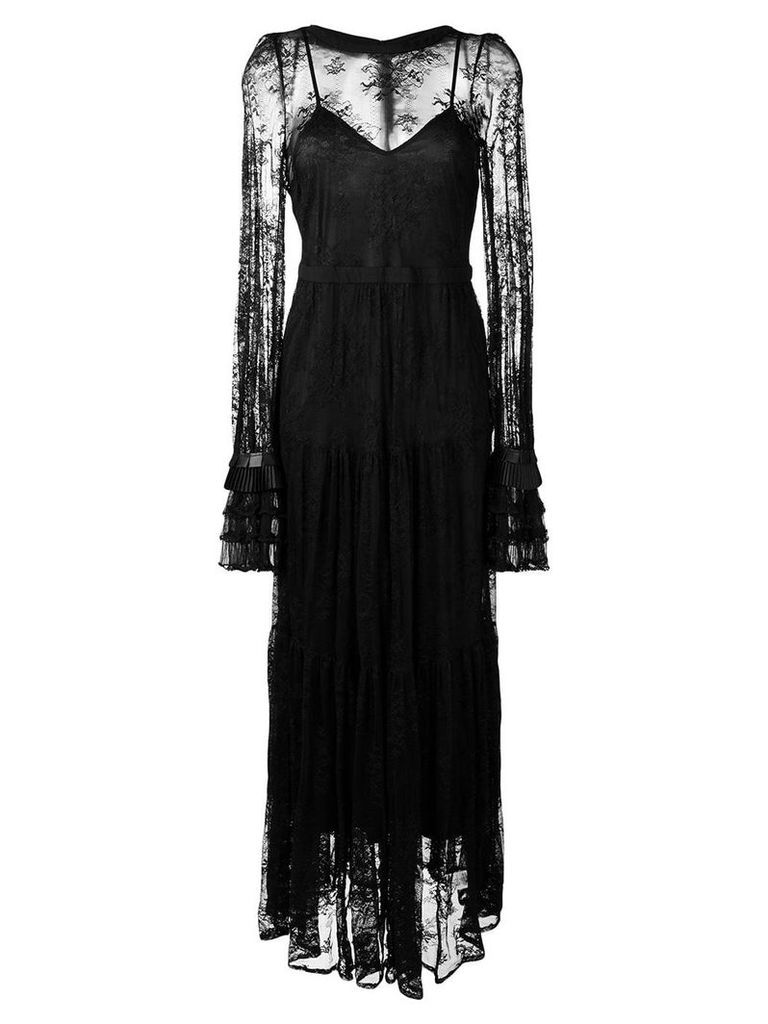 Black Coral long lace dress