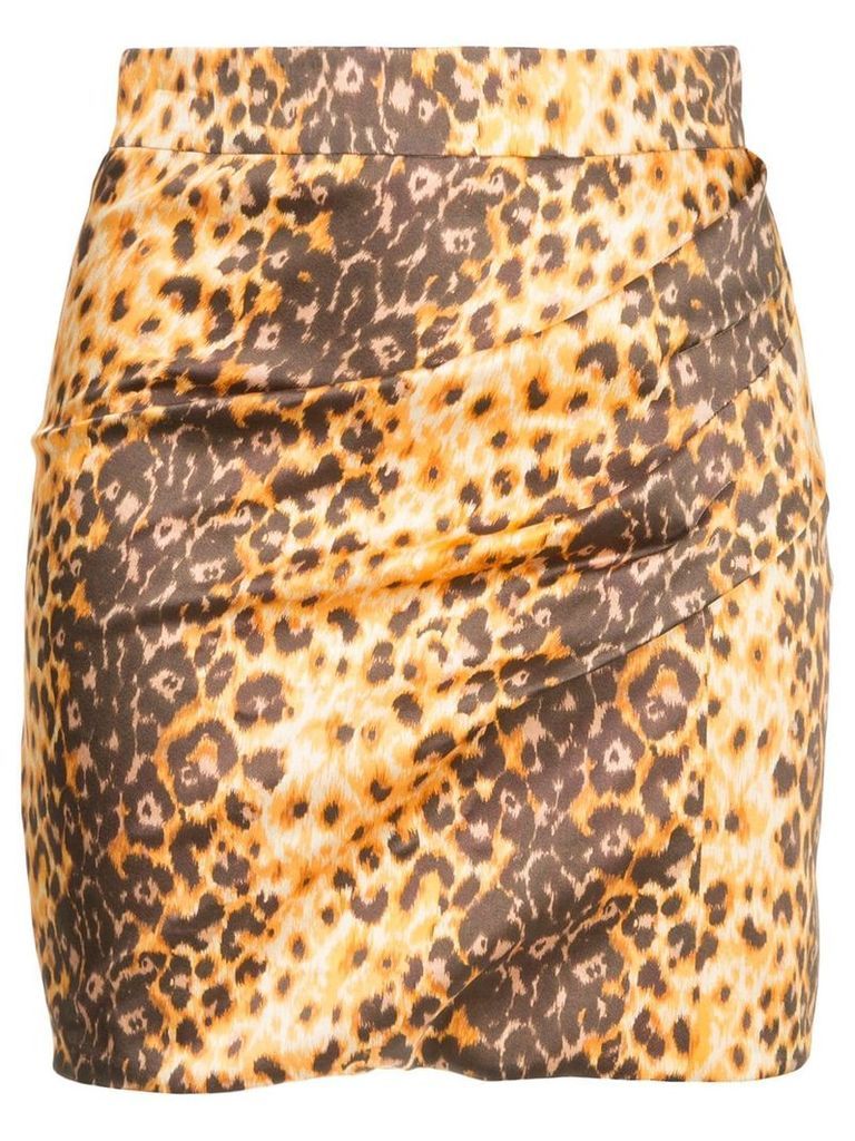 Manning Cartell jaguar print mini skirt - Multicolour