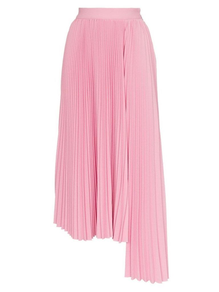 MSGM pleated asymmetric skirt - Pink