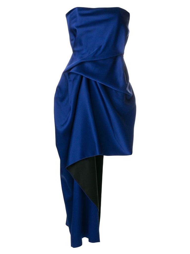 Roland Mouret asymmetric draped dress - Blue