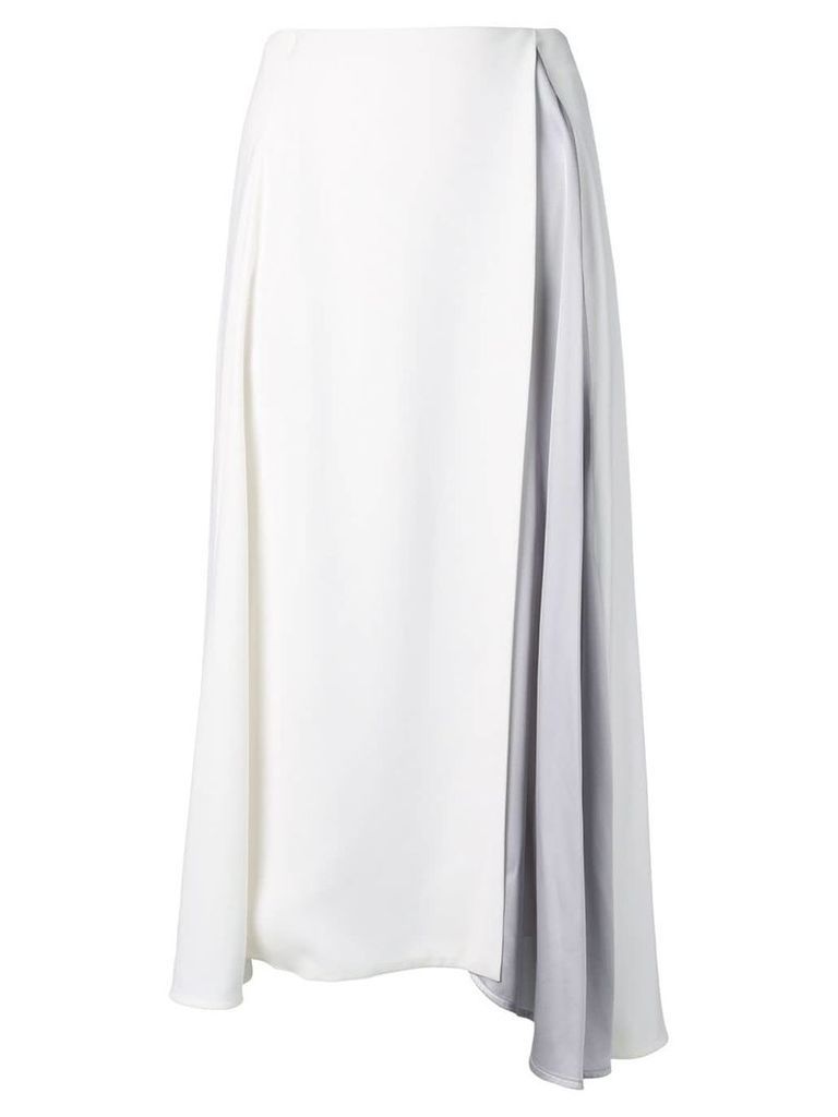 Nina Ricci softly ruffled skirt - White