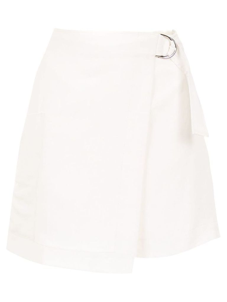 Mara Mac linen skirt - White
