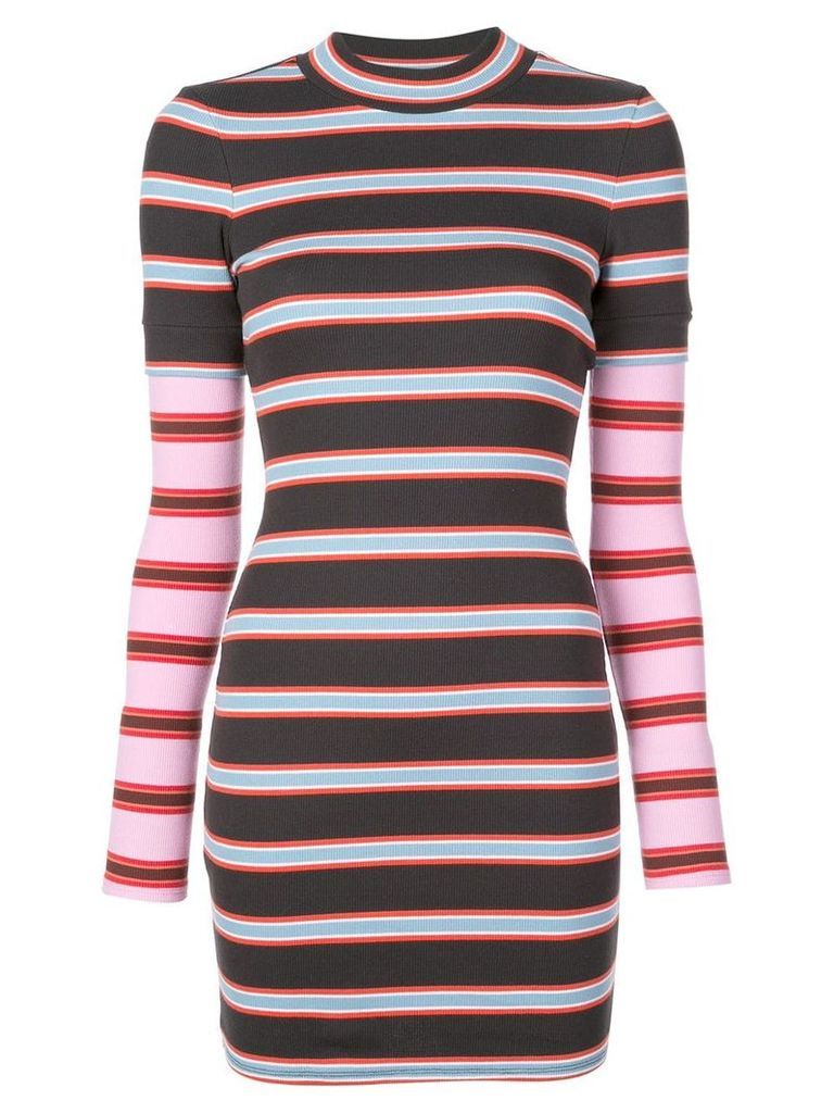 Cinq A Sept striped mini dress - Black