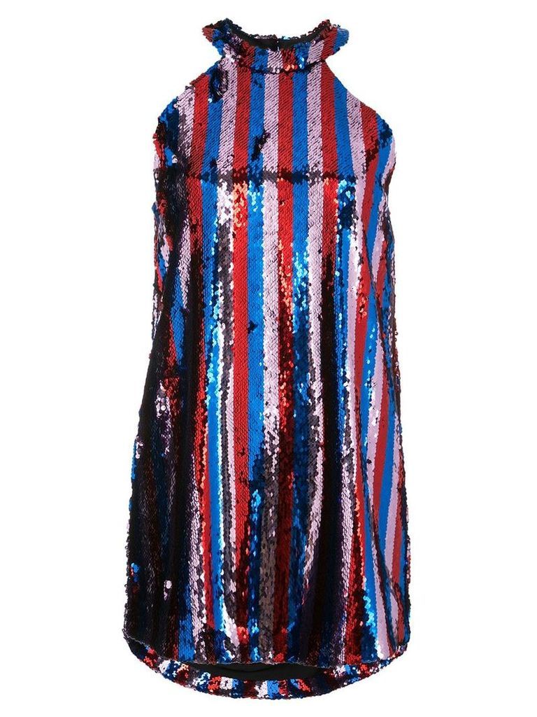 Halpern sequin embellished mini dress - Multicolour