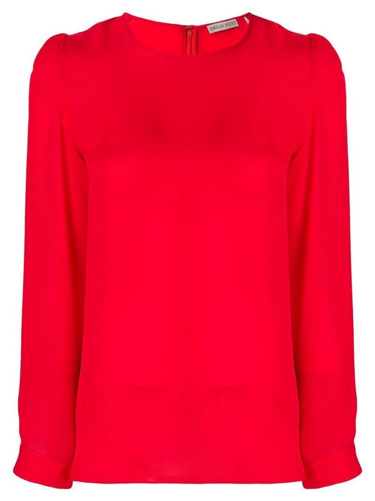 Emilio Pucci long sleeve blouse - Red
